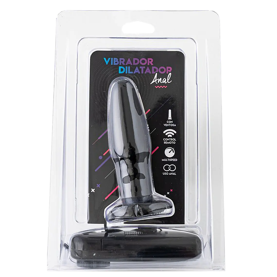 Vibrador Plug Anal Con Ventosa  1