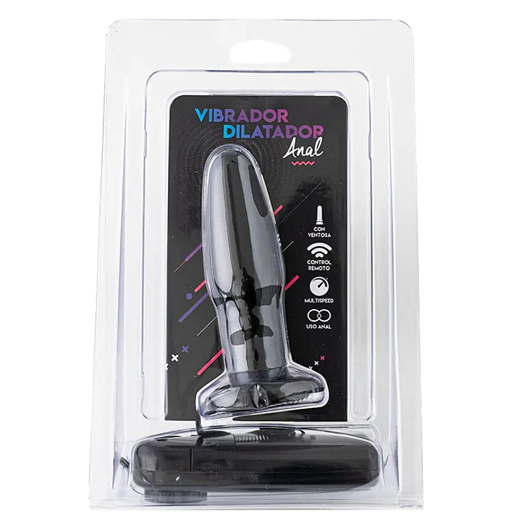 Vibrador Plug Anal Con Ventosa  1