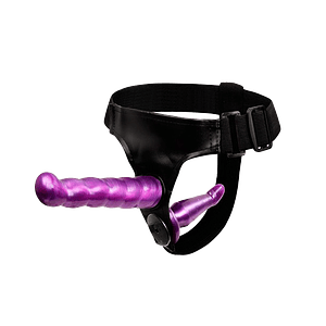 Arnés doble penetración Pretty Love Morado