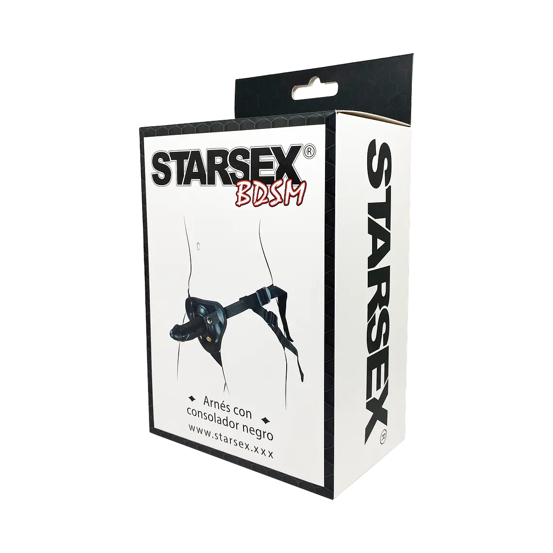 Arnés con dildo negro intercambiable Starsex 2