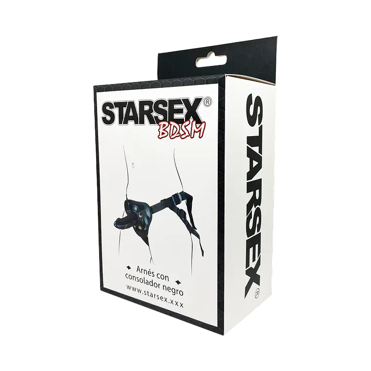 Arnés con dildo negro intercambiable Starsex 2