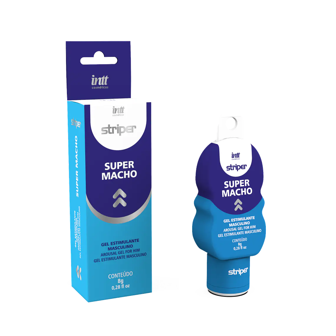 Gel Excitante Súper Macho Striper INTT – 8 g 1