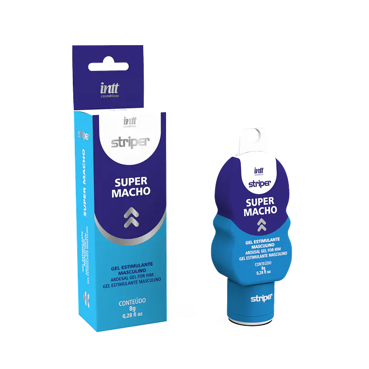 Gel Excitante Súper Macho Striper INTT – 8 g 1