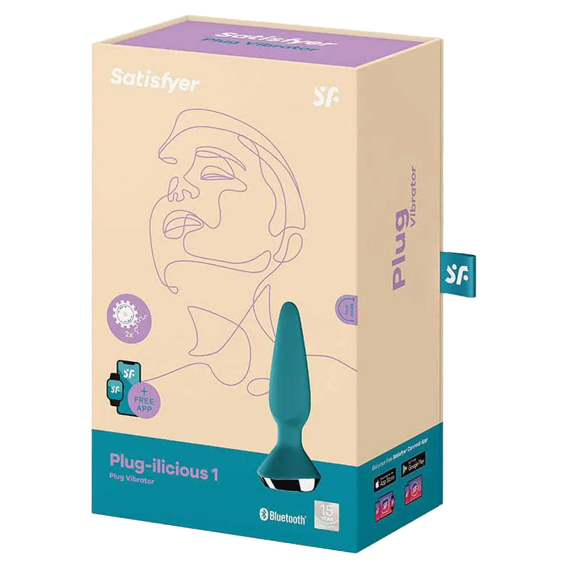 Satisfyer Plug-ilicious 1-Petrol 2