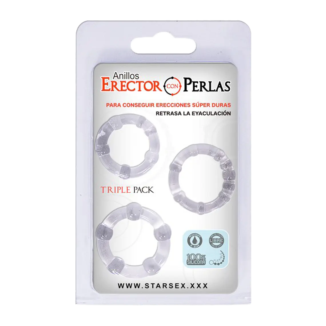 Set De Anillos Starsex Para Pene Con  Perlas  Estimuladoras 1