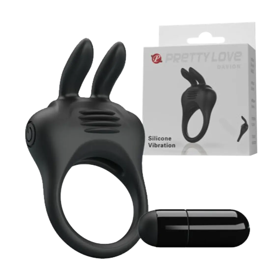 Anillo peneano vibrador Davion con estimulador de clítoris 8