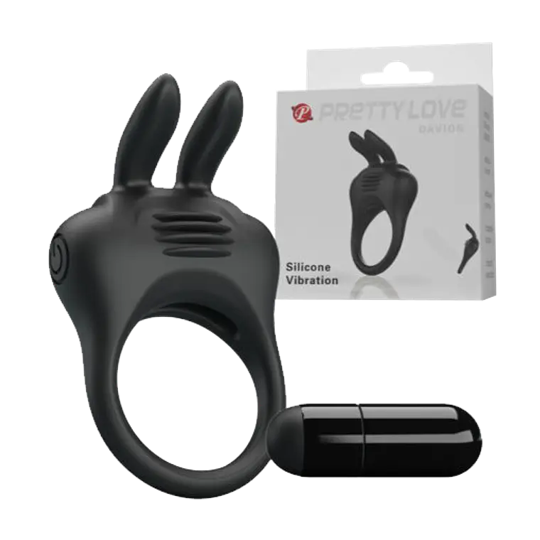Anillo peneano vibrador Davion con estimulador de clítoris 8