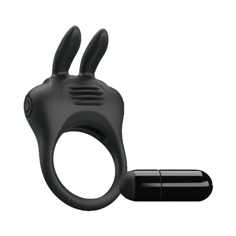 Anillo peneano vibrador Davion con estimulador de clítoris 1