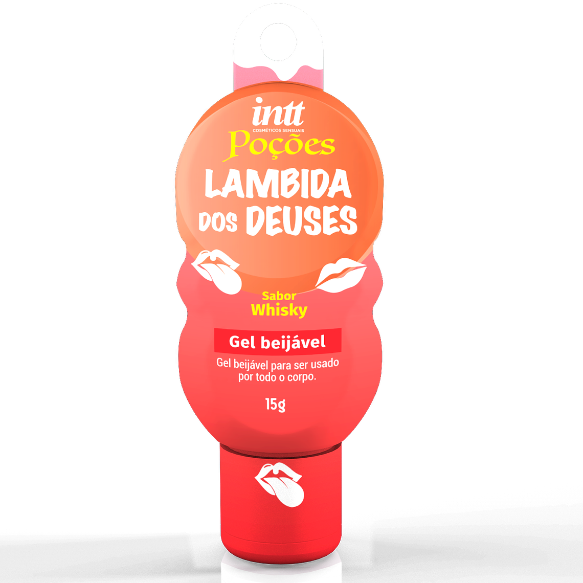 Gel Comestible Lambida dos Deuses INTT – 15 g  Sabor Whisky 1