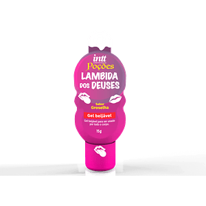 Gel Comestible Lambida dos Deuses INTT – 15 g  Sabor Grosella