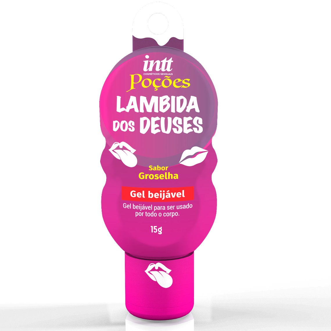 Gel Comestible Lambida dos Deuses INTT – 15 g  Sabor Grosella 1
