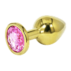Plug Anal Metalizado Joya Rosado  M 1