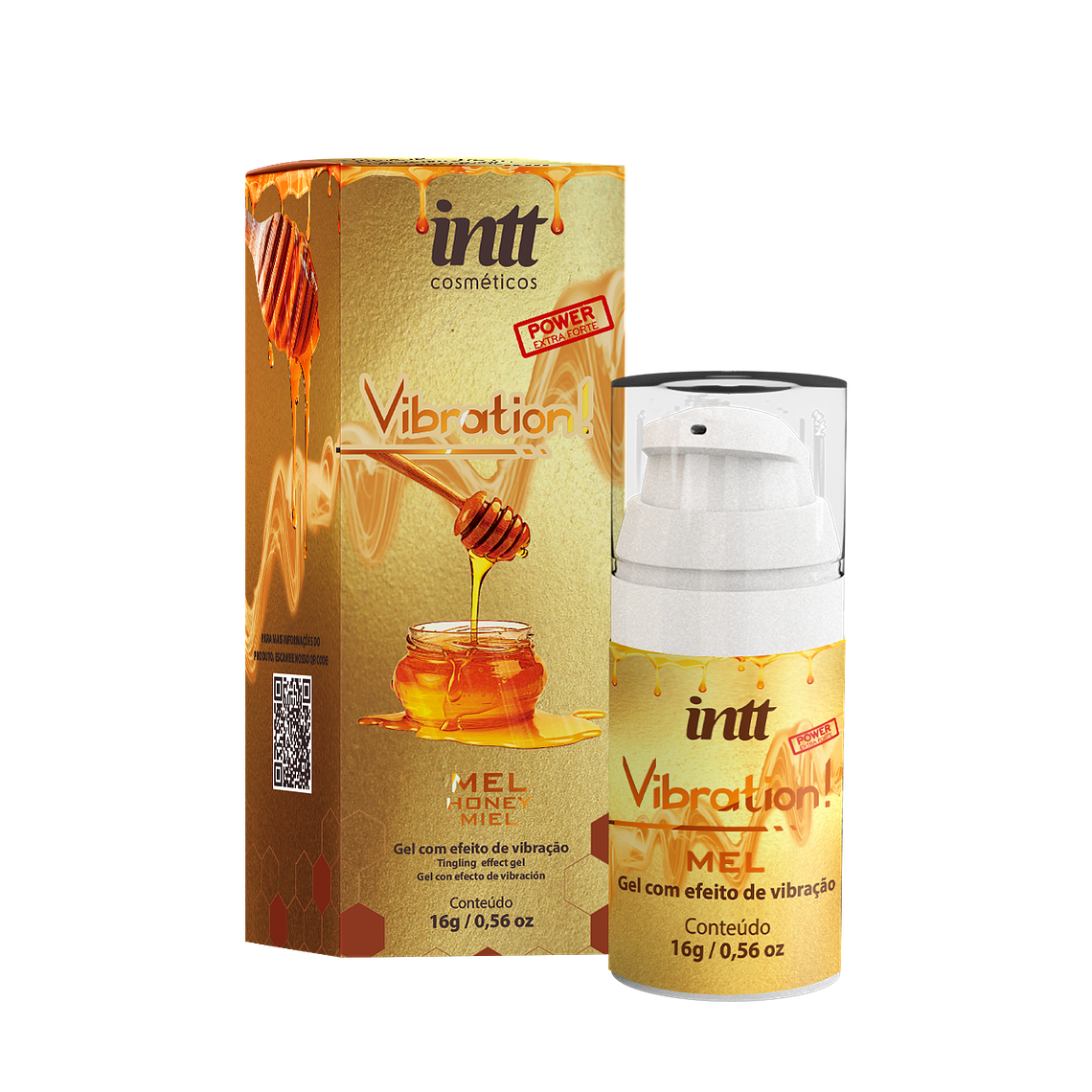 Gel Estimulante Vibration Power Miel INTT- 17g 1