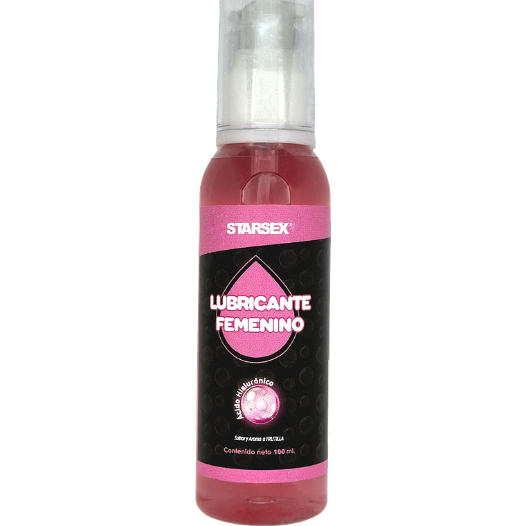 Lubricante Vaginal Femenino Starsex Frutilla con Ácido Hialurónico 100 ml 1