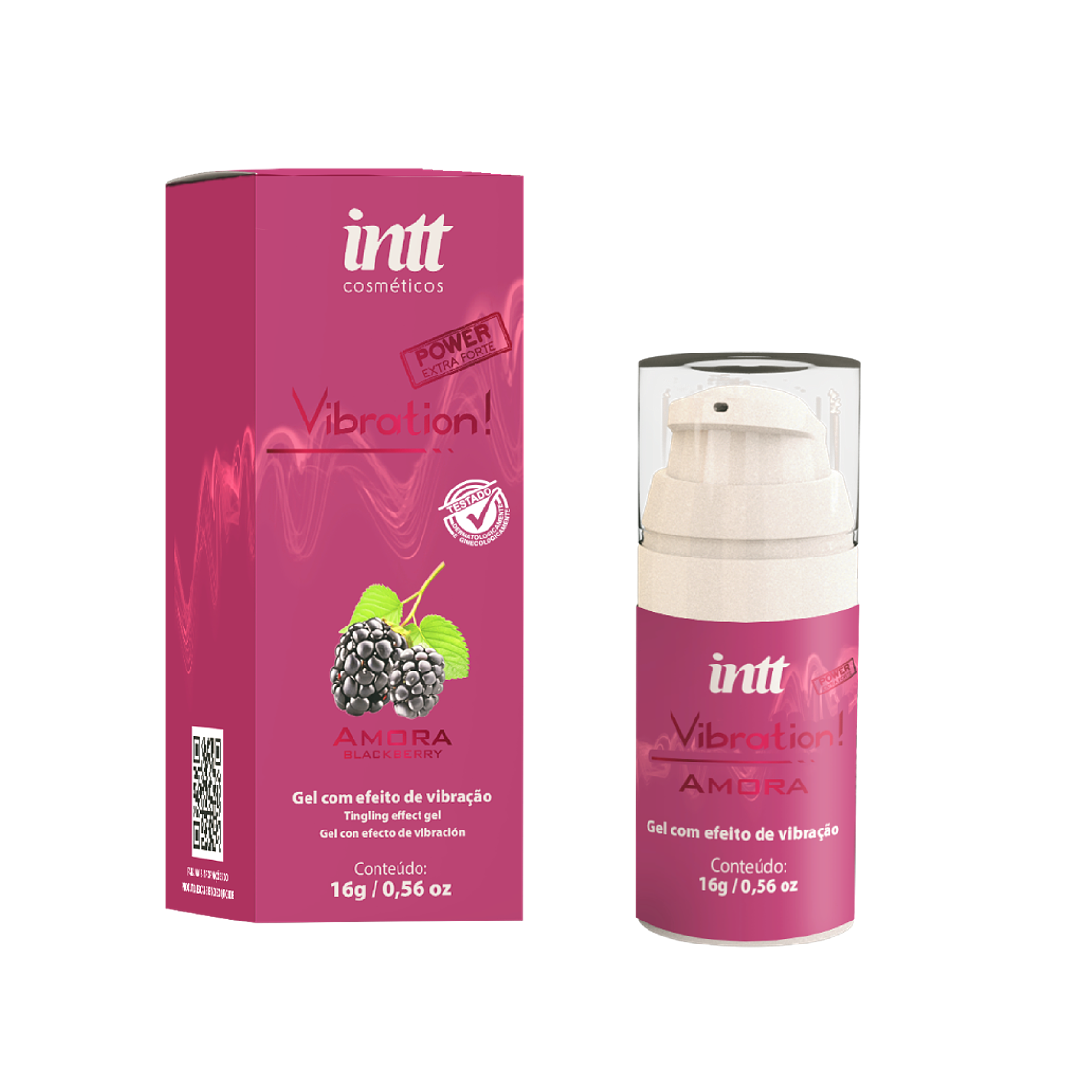 Gel Estimulante Vibration Mora Extra Fuerte INTT 17g 1