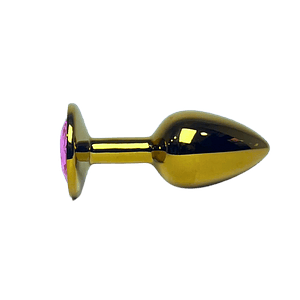 Plug Anal Metalizado Joya Rosado  S