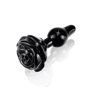 Plug Rosa Shaped Black Pyrex