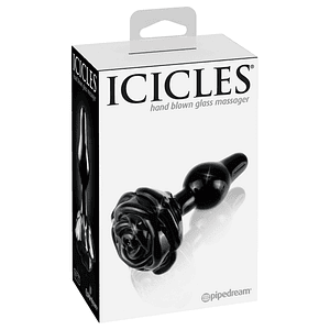 Plug Rosa Shaped Black Pyrex