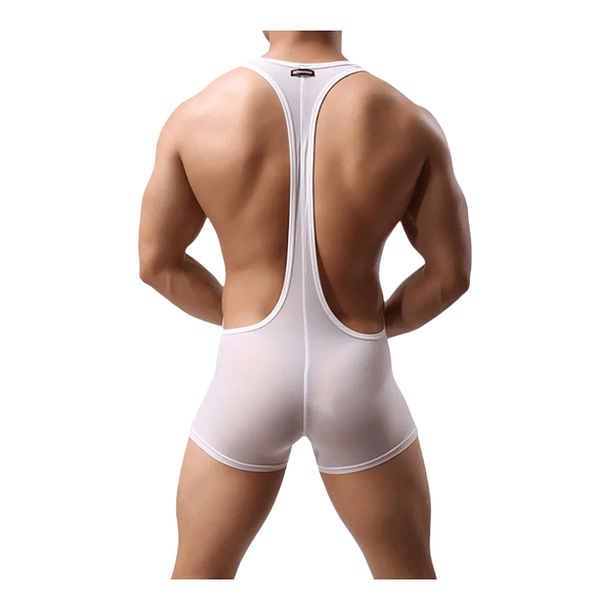 Boxer Blanco Con Tirantes Talla S 2