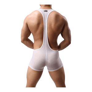 Boxer Blanco Con Tirantes Talla M