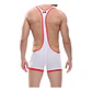 Boxer Blanco Y Rojo Con Tirantes Talla XL - Miniatura 2