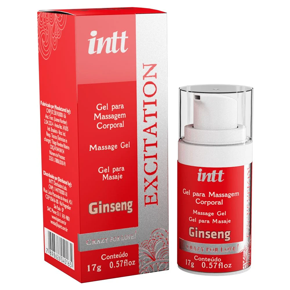 Gel Femenino Excitation con Efecto Calor, Contracción y Pulsación INTT – 17 ml 2