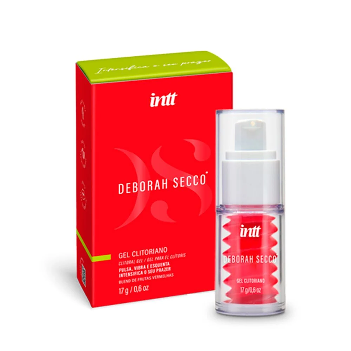 Gel Estimulante para Clítoris con Efecto Calor, Pulsación y Vibración  INTT  Frutos Rojos | 17 ml 1