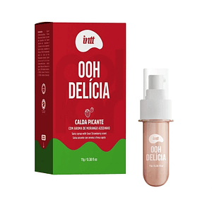 Gel para Sexo Oral Oh Delicia Sabor Fresa Ácida INTT – 11 g