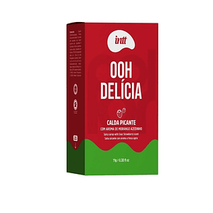 Gel para Sexo Oral Oh Delicia Sabor Fresa Ácida INTT – 11 g
