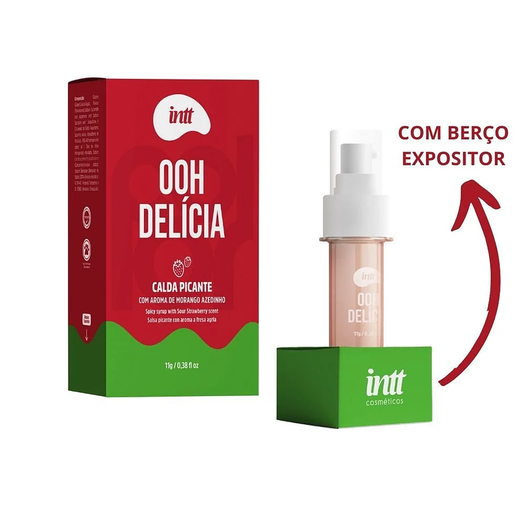 Gel para Sexo Oral Oh Delicia Sabor Fresa Ácida INTT – 11 g 3