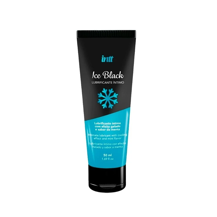 Lubricante Íntimo  INTT Ice Black a Base de Agua Sabor Menta Extrafuerte – 50 ml 1