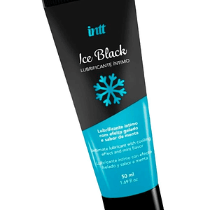 Lubricante Íntimo  INTT Ice Black a Base de Agua Sabor Menta Extrafuerte – 50 ml