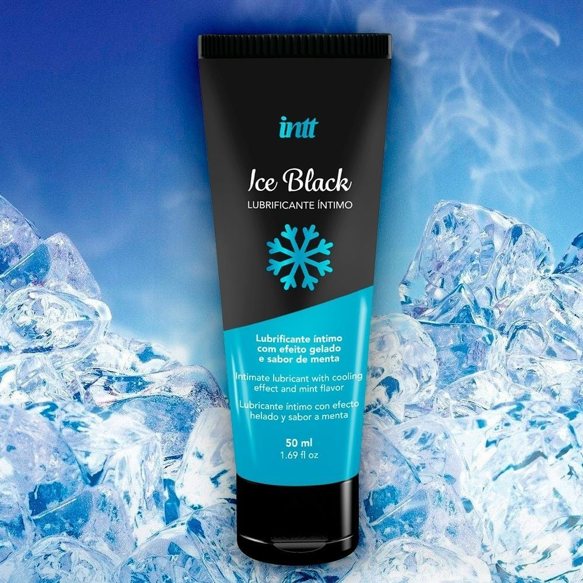 Lubricante Íntimo  INTT Ice Black a Base de Agua Sabor Menta Extrafuerte – 50 ml 3