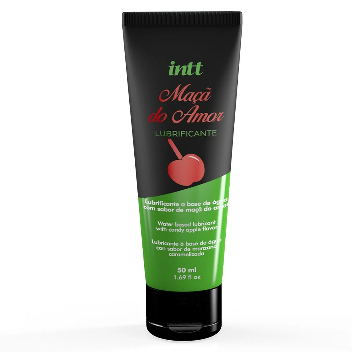 Lubricante Íntimo INTT a Base de Agua. Sabor Manzana Confitada -- 50 ml. 1
