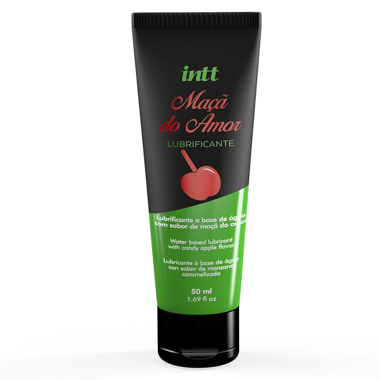 Lubricante Íntimo INTT a Base de Agua. Sabor Manzana Confitada -- 50 ml. 1