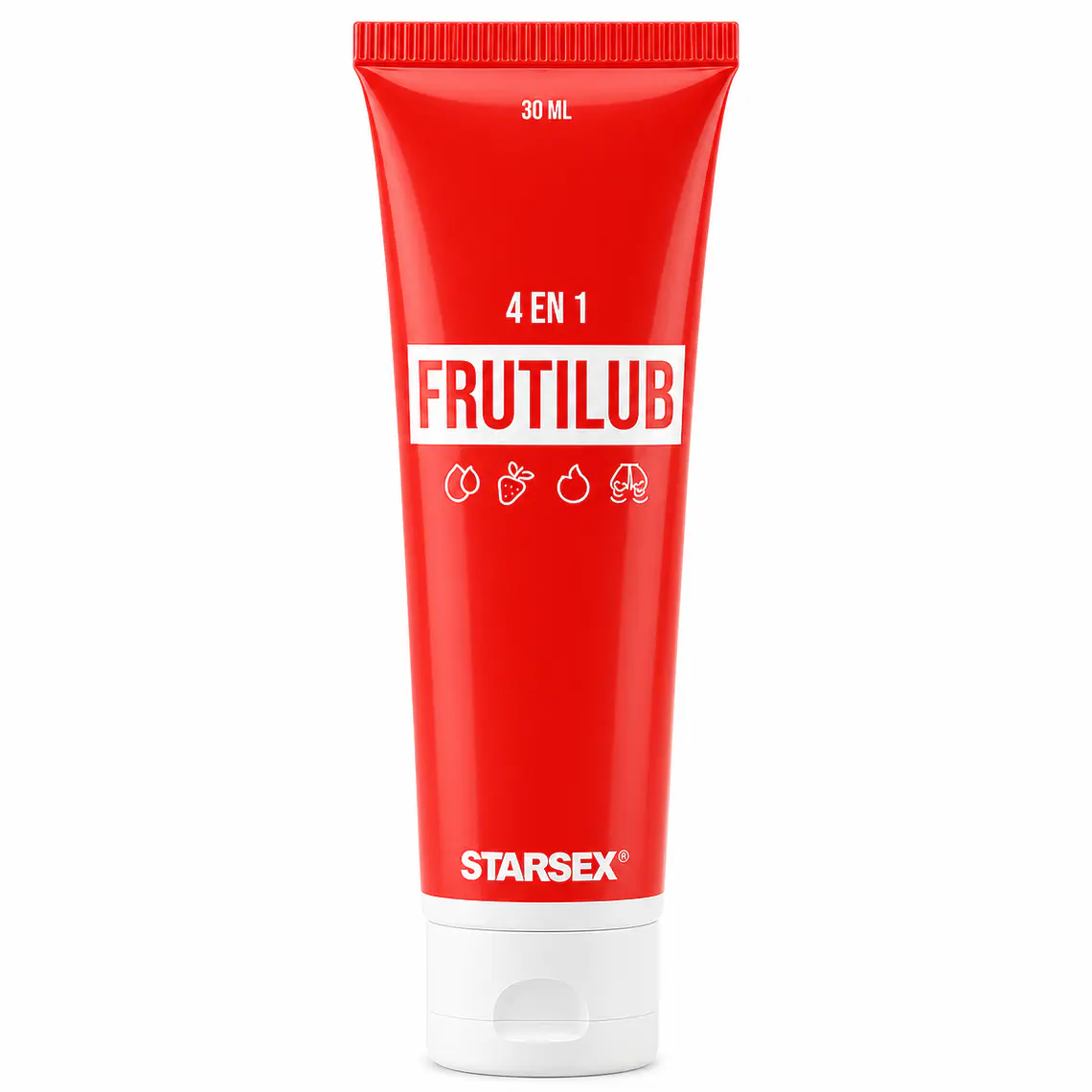 Lubricante Íntimo Híbrido Starsex Fruti Lub Frutilla con Efecto Calor 30 ml 1