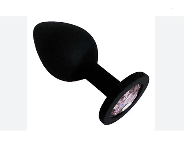 Plug Anal Diamante Siliconado Talla S