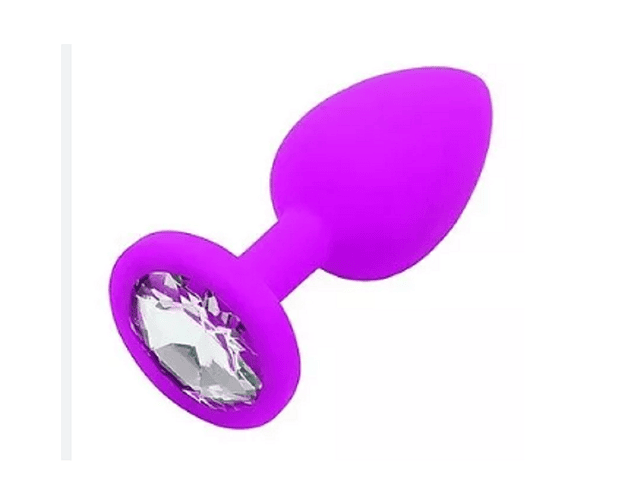 Plug Anal Diamante Siliconado Talla S