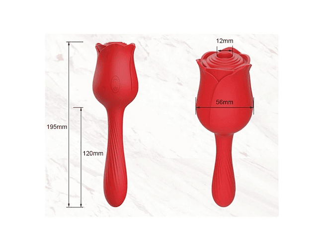 Vibrador Succionador Rosa Carga Usb