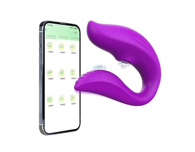 Vibrador y succionador a control APP