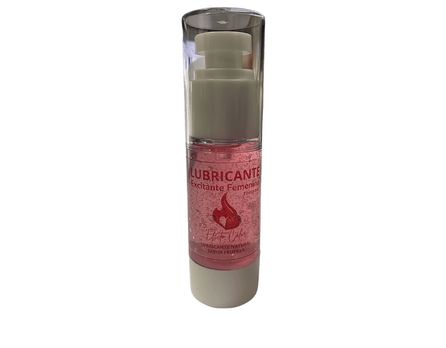 Lubricante Excitante Femenino Efecto calor Comestible sabor Frutilla 30ml