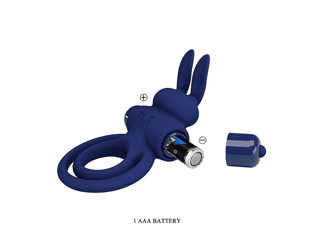 Darey Anillo Conejito Vibrador Doble - Azul