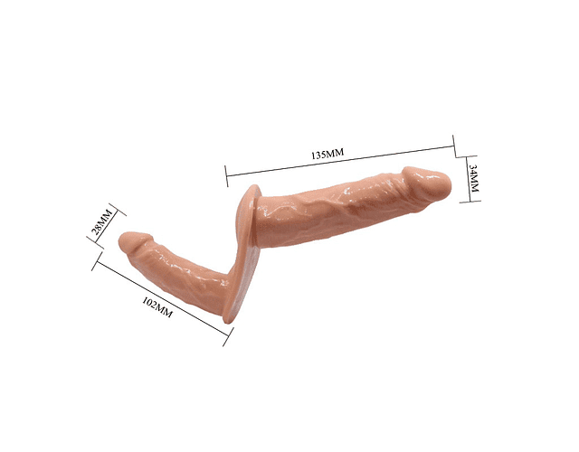 Arnés con Dildos Realistas Doble penetración