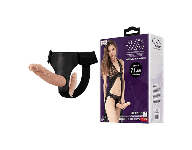 Passionate Harness Arnés con Dildo Doble