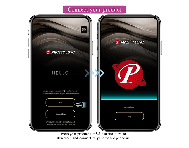 Abner Huevo Vibrador con APP - Morado