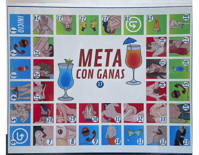 Juego de Mesa Meta con Ganas | Diversión Erótica para Parejas