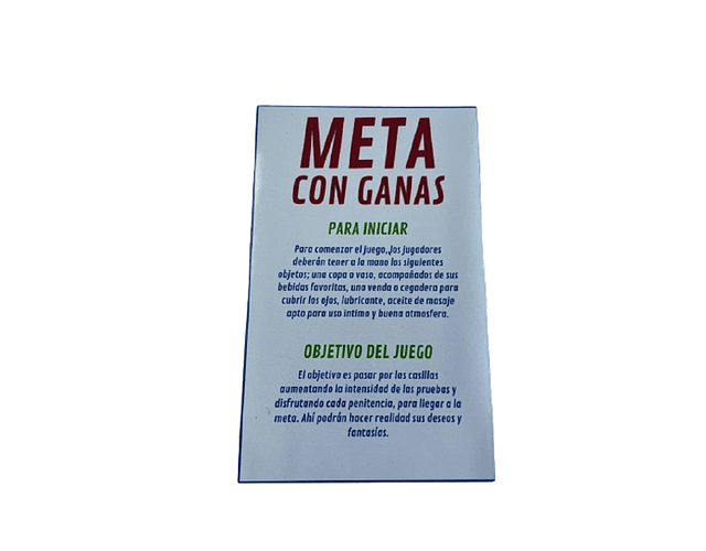 Juego de Mesa Meta con Ganas | Diversión Erótica para Parejas