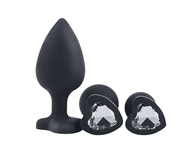 Bling Plugs Anal Joya Corazon Talla S
