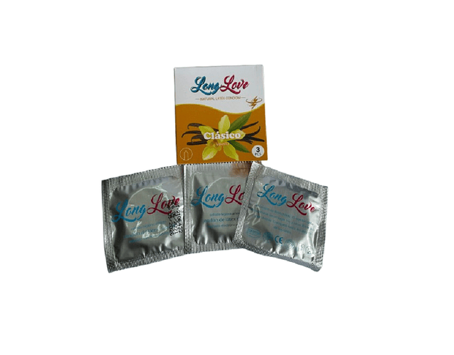 Set de 3 Cajas de Preservativos Long Love Sabor Vanilla | Placer Seguro