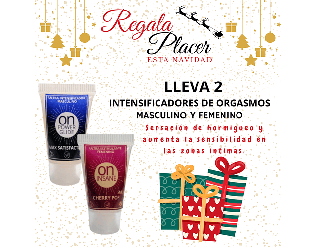 LLeva 2 Intensificadores de Orgasmos Masculino Y Femenino